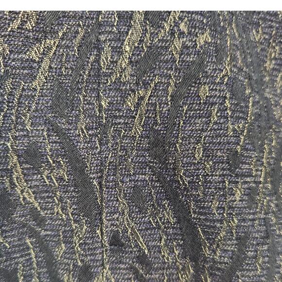 Coldwater Creek Shimmer Jacquard Open Jacket Blazer Blue Black Petite Women's LP - Picture 7 of 8